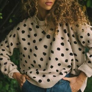 Jackson Rowe Chukar polka dot/Dalmatian spot sweater